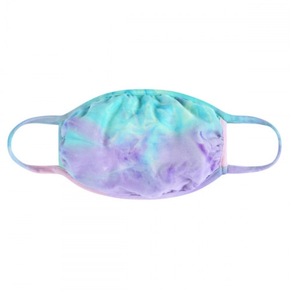 2 for 20! Blue & purple tie dye face mask - Picture 2 of 7